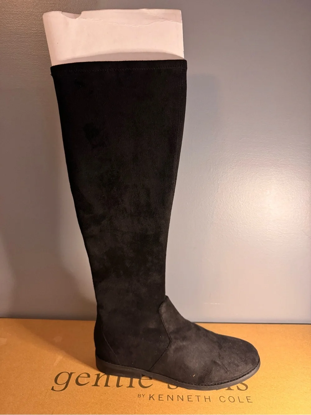 Kenneth Cole Women’s Black Knee-High Suede Boot